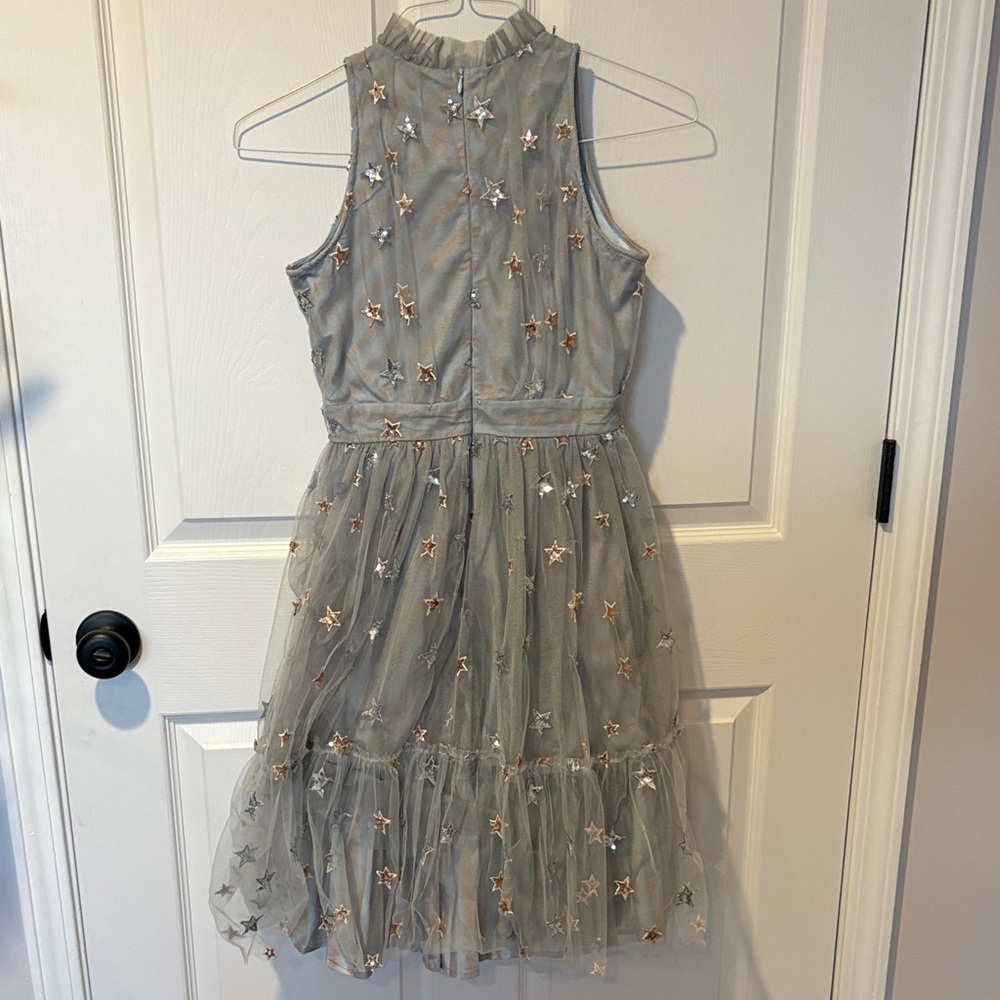 Hannah Banana Silver Starry Kids Dress